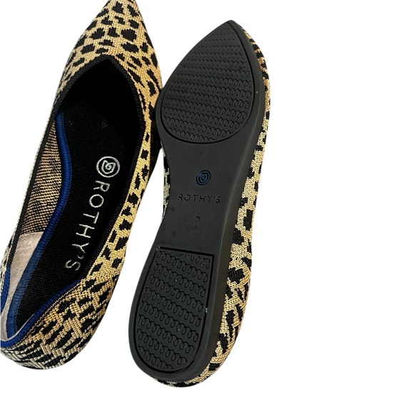Rothy's Retired The Point pointed leopard print Flats - Picture 5 of 7